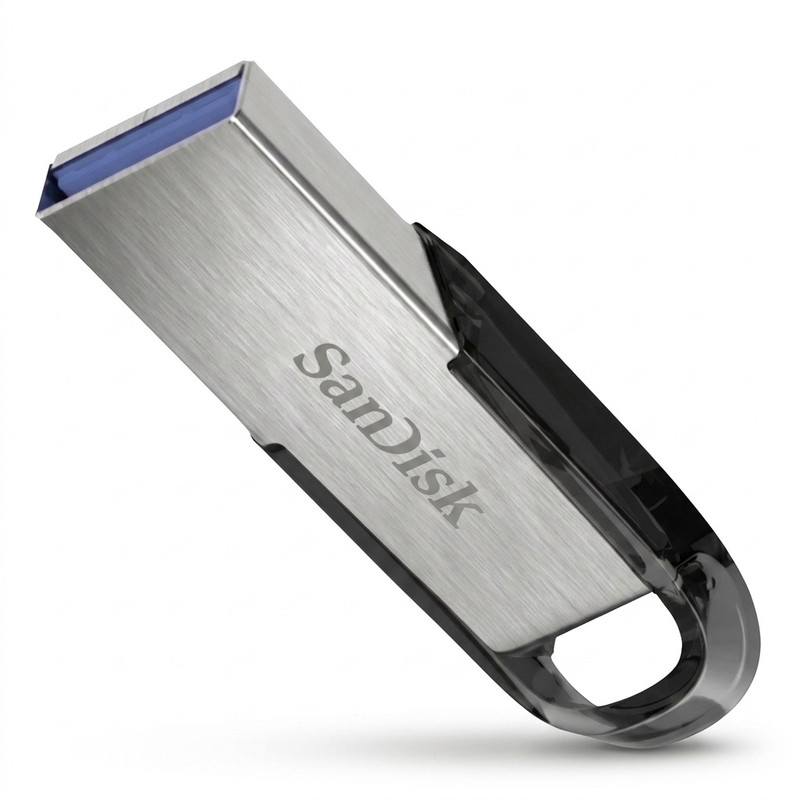 فلش مموری سن دیسک مدل CZ73 ظرفیت 32 گیگابایت با بدنه فلزی، رابط USB 3.0 و سرعت انتقال 150 مگابایت بر ثانیه، سازگار با ویندوز و مک و مناسب موبایل، تبلت، لپ‌تاپ و تلویزیون
