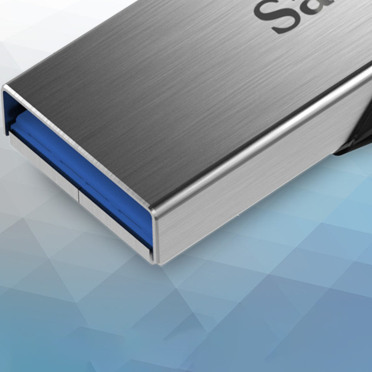 فلش مموری سن دیسک مدل CZ73 ظرفیت 32 گیگابایت با بدنه فلزی، رابط USB 3.0 و سرعت انتقال 150 مگابایت بر ثانیه، سازگار با ویندوز و مک و مناسب موبایل، تبلت، لپتاپ و تلویزیون