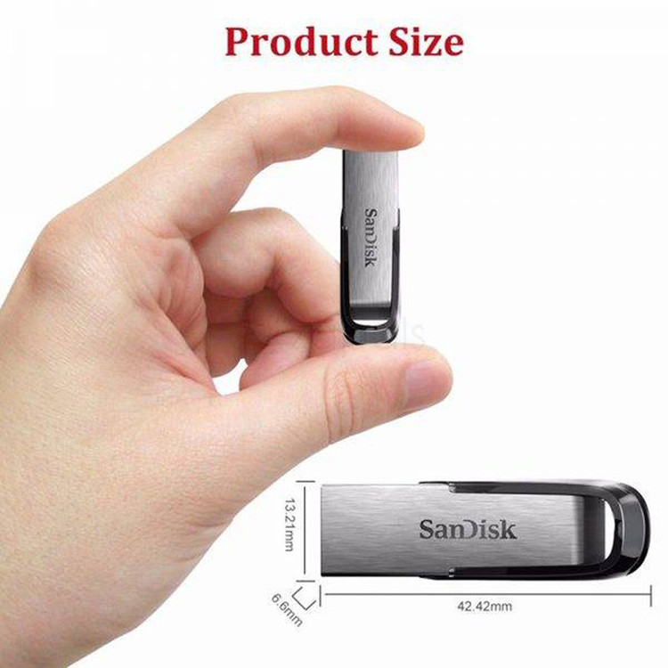 فلش مموری سن دیسک مدل CZ73 ظرفیت 32 گیگابایت با بدنه فلزی، رابط USB 3.0 و سرعت انتقال 150 مگابایت بر ثانیه، سازگار با ویندوز و مک و مناسب موبایل، تبلت، لپتاپ و تلویزیون