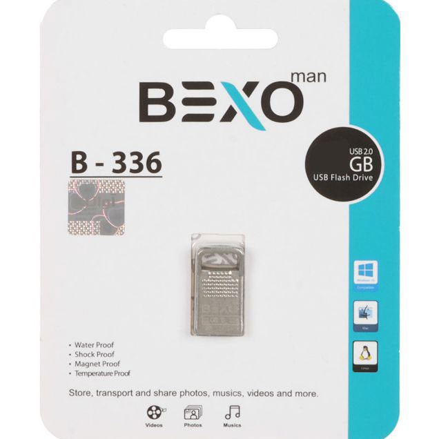فلش مموری بکسو مدل B-336 ظرفیت 16 گیگابایت با رابط USB 2