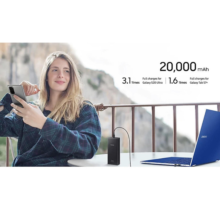 پاوربانک 25 وات سامسونگ مدل EB-P5300 ظرفیت 20000 میلیآمپرساعت