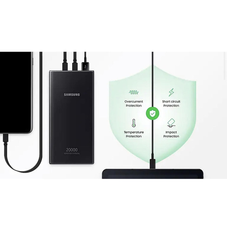 پاوربانک 25 وات سامسونگ مدل EB-P5300 ظرفیت 20000 میلیآمپرساعت
