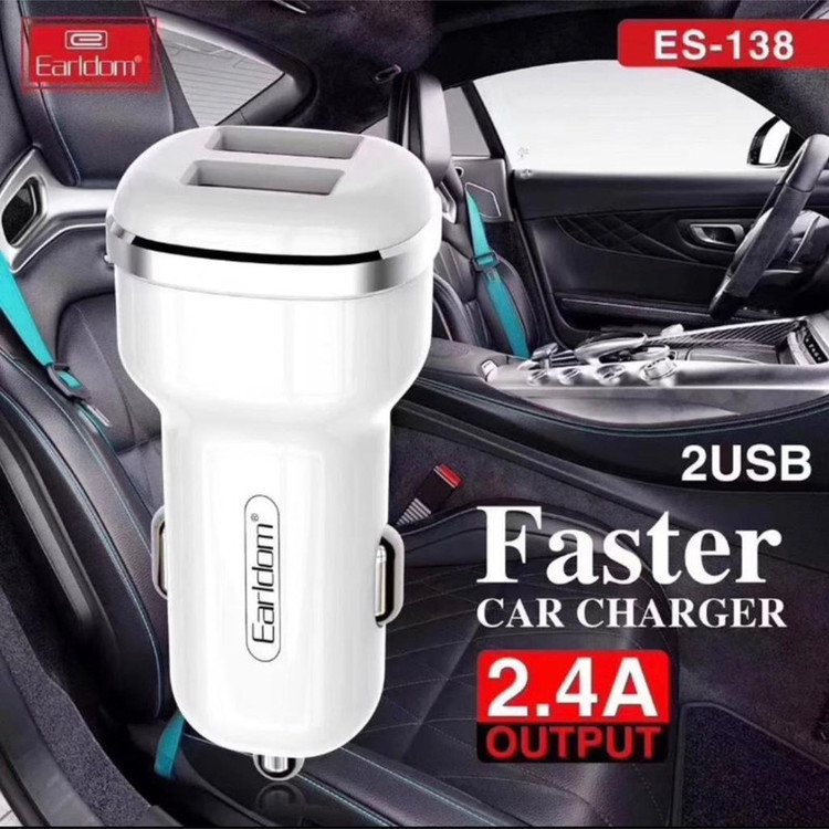 شارژر فندکی ارلدام مدل ES-138 به همراه کابل تبدیل USB-C