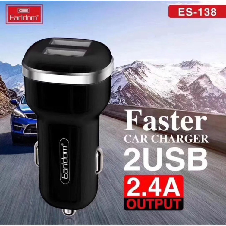 شارژر فندکی ارلدام مدل ES-138 به همراه کابل تبدیل USB-C