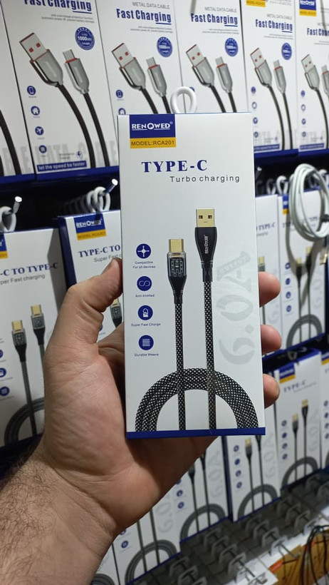 کابل شارژ سریع Type-C به Type-C رنوود مدل RCA201