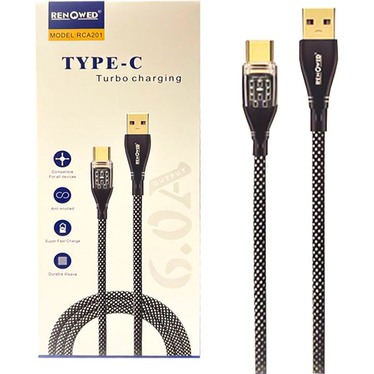 کابل شارژ سریع Type-C به Type-C رنوود مدل RCA201