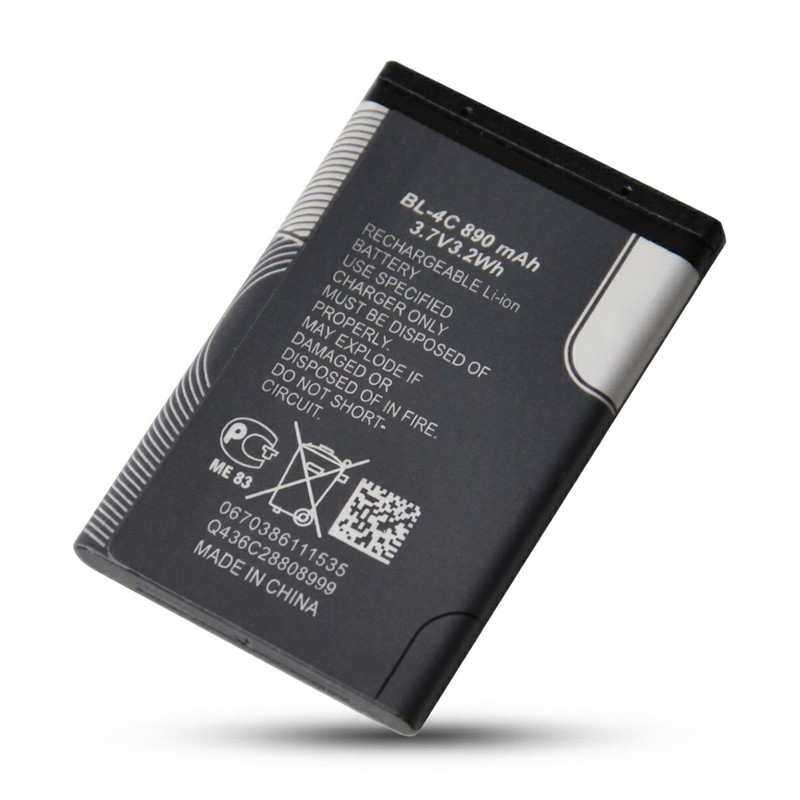 باتری موبایل مدل BL-4C ظرفیت 890 میلی آمپر ساعت مناسب برای گوشی موبایل نوکیا 4c