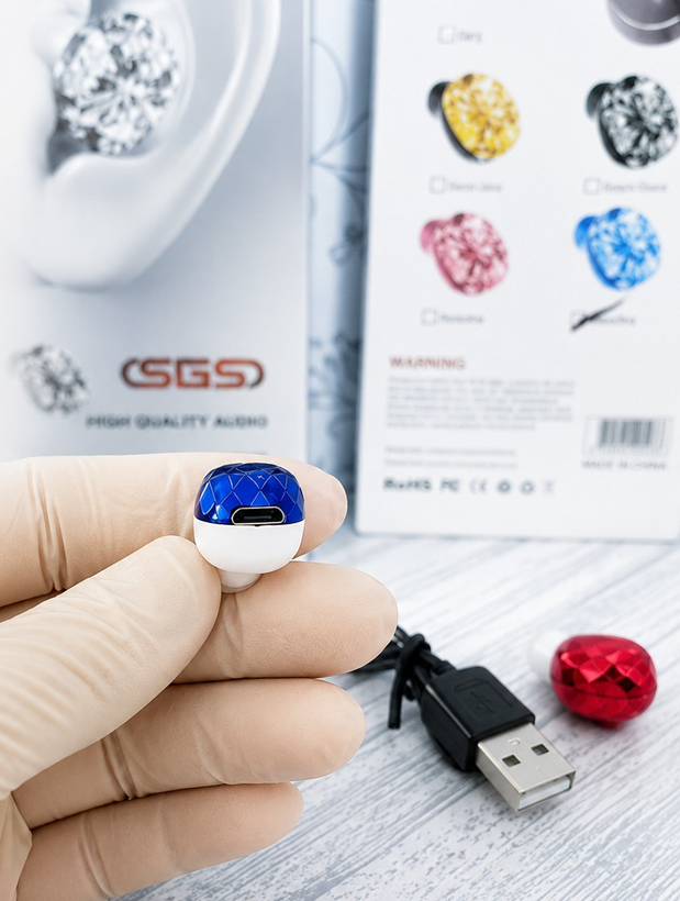 هندزفری بلوتوثی تک گوش SGS مدل M1 (کوچکترین هندزفری بلوتوثی) دارای باطری داخلی بزرگ،مناسب برای رانندگان جهت ایمنی بیشتر