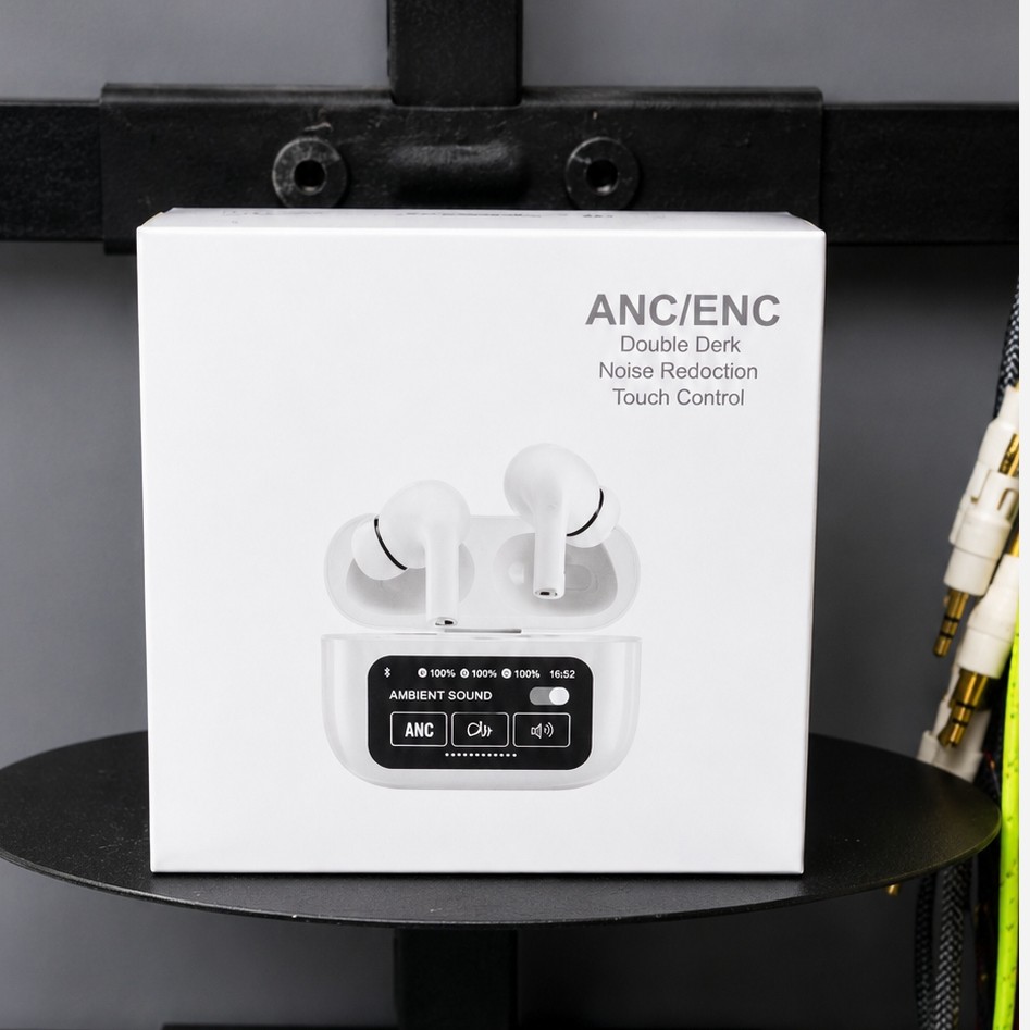ایرپاد مانیتور دار ANC ENC A9PRO لمسی گیمینگ 5 ساعت موزیک مداوم نویزکنسلینگ دار